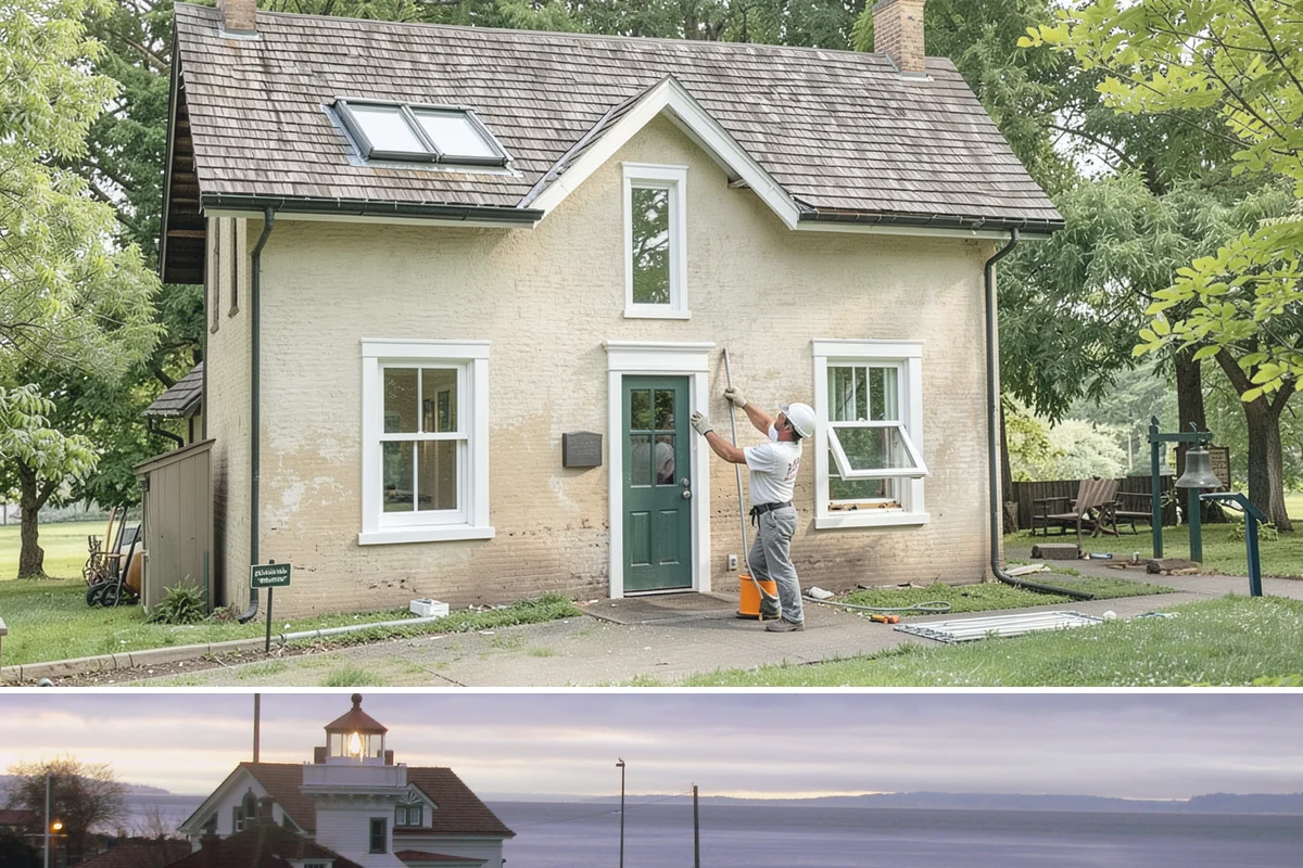 Aluminum Window Installation in Mukilteo, Snohomish County, WA - Aluminum installs proceed in all seasons, with dry days preferred for exterior sealing and finish work.