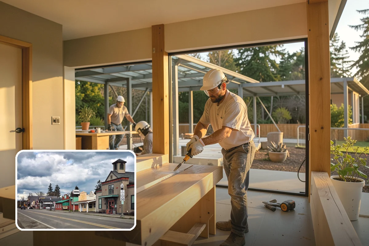 Aluminum Window Installation in Roy, Pierce County, WA - High strength supporting large glass spans