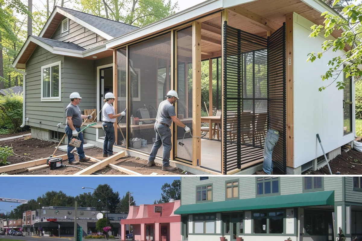 Aluminum Window Installation in Snoqualmie, King County, WA - Aluminum installs proceed in all seasons, with dry days preferred for exterior sealing and finish work.