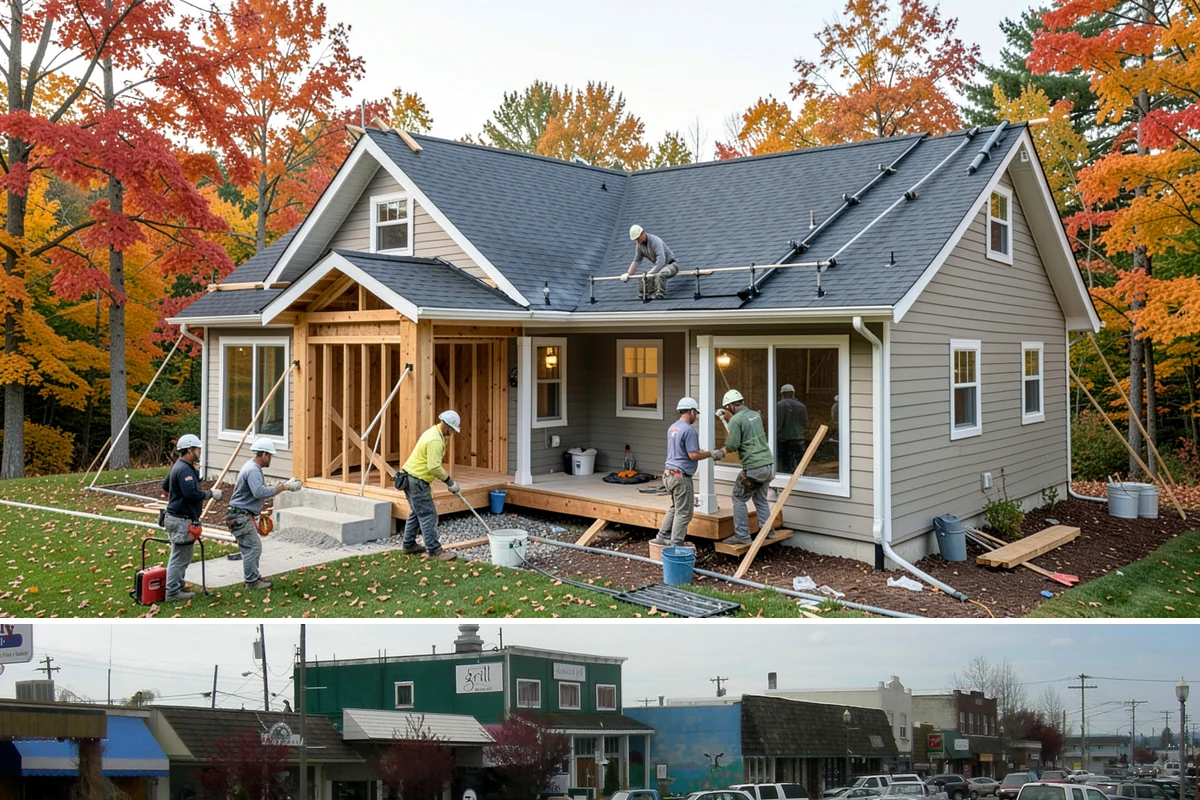 Aluminum Window Installation in Stanwood, Snohomish County, WA - Aluminum installs proceed in all seasons, with dry days preferred for exterior sealing and finish work.