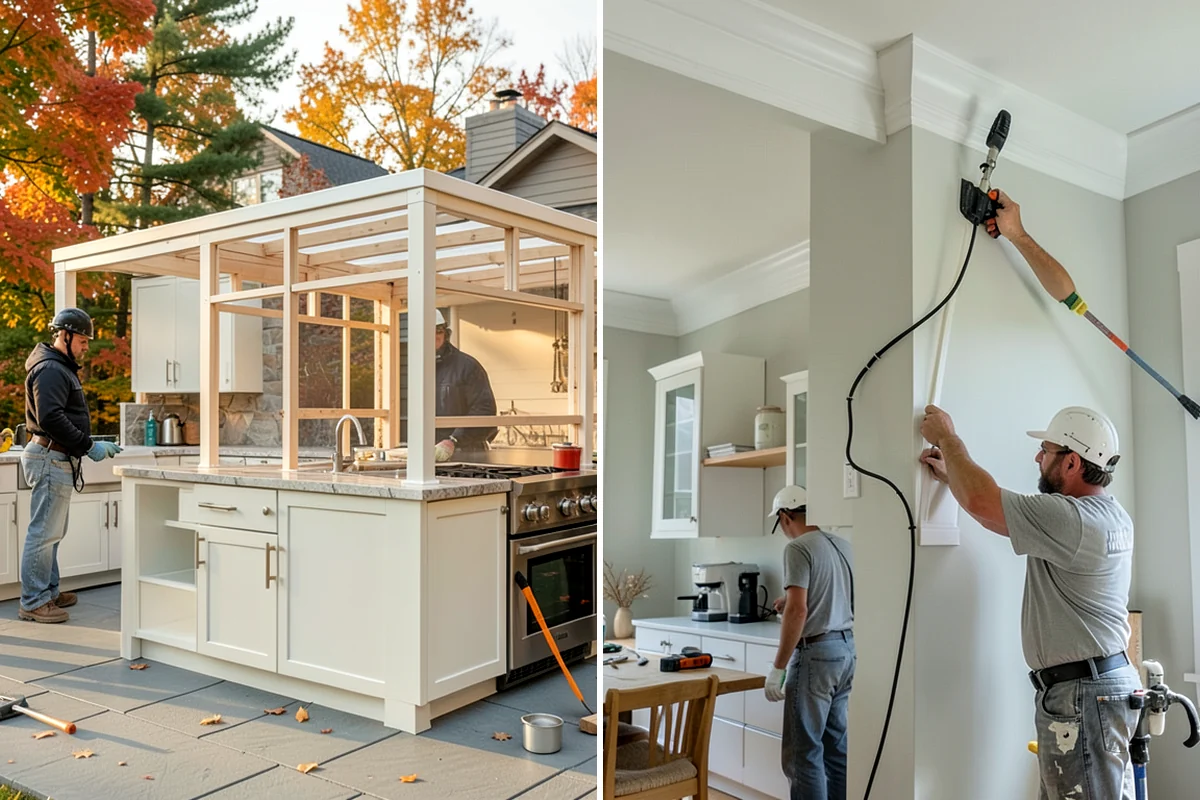 Appliance Garage Construction in Arlington, Snohomish County, WA - Identify appliances and measure counter space