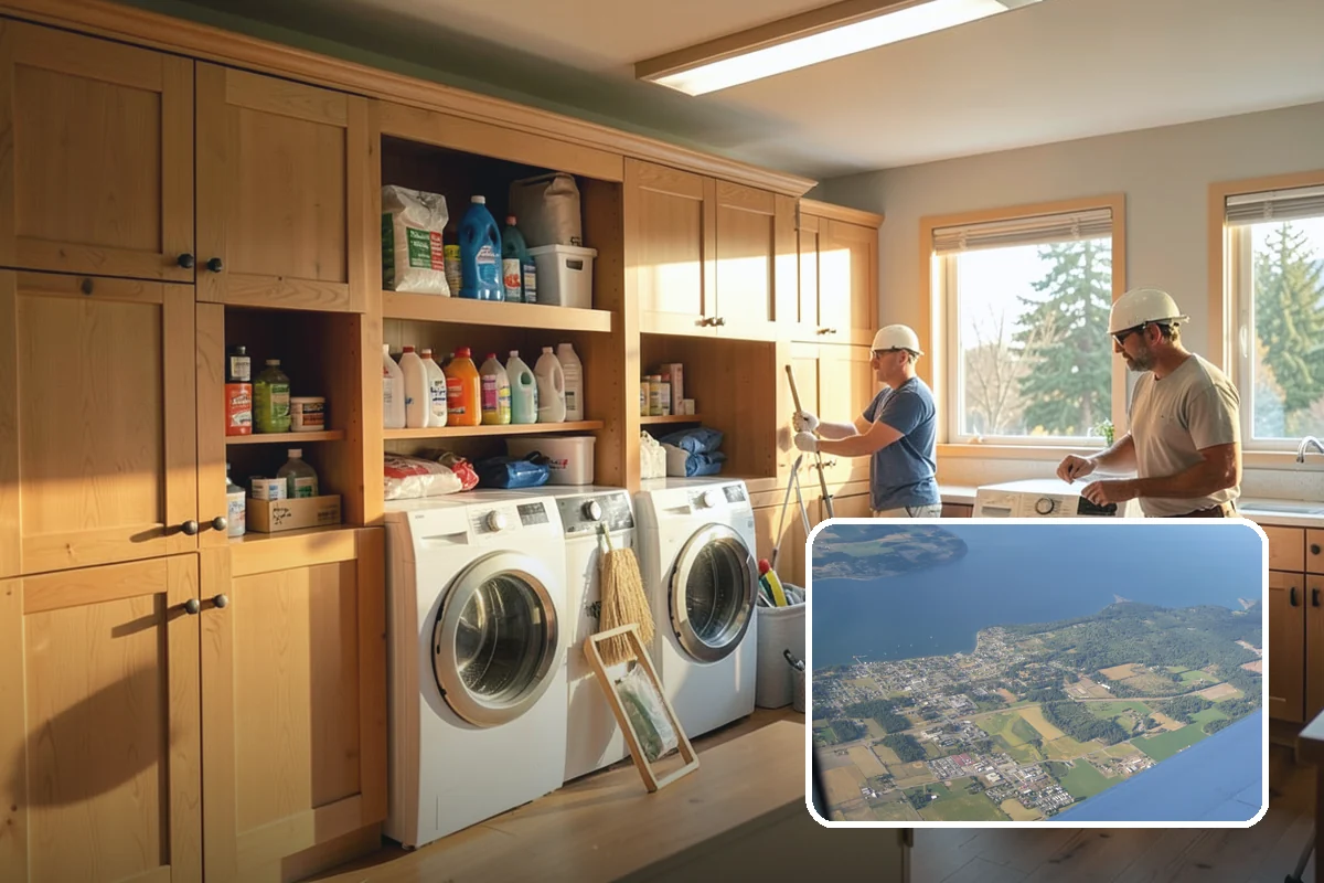Appliance Garage Construction in Coupeville, Island County, WA - Clutter-free countertops with appliances still accessible