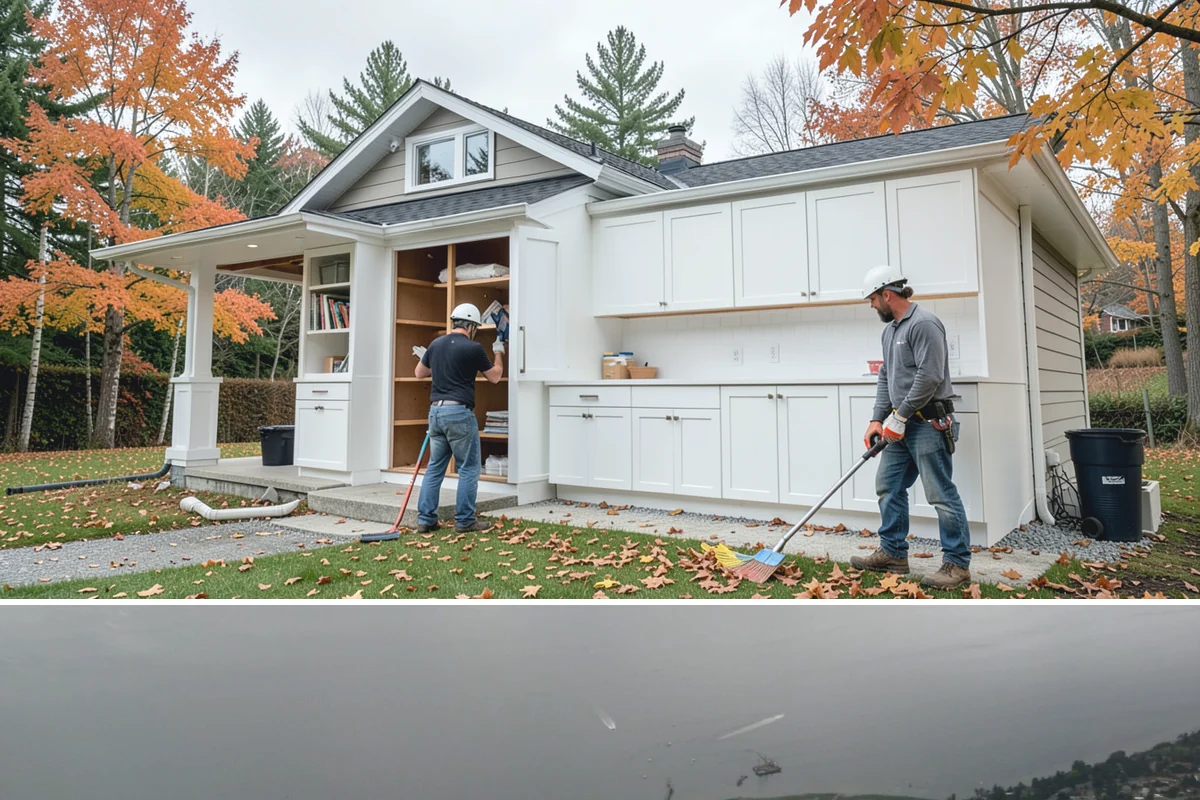 Appliance Garage Construction in Des Moines, King County, WA - This built-in upgrade fits any season and is easily combined with a broader cabinetry project.