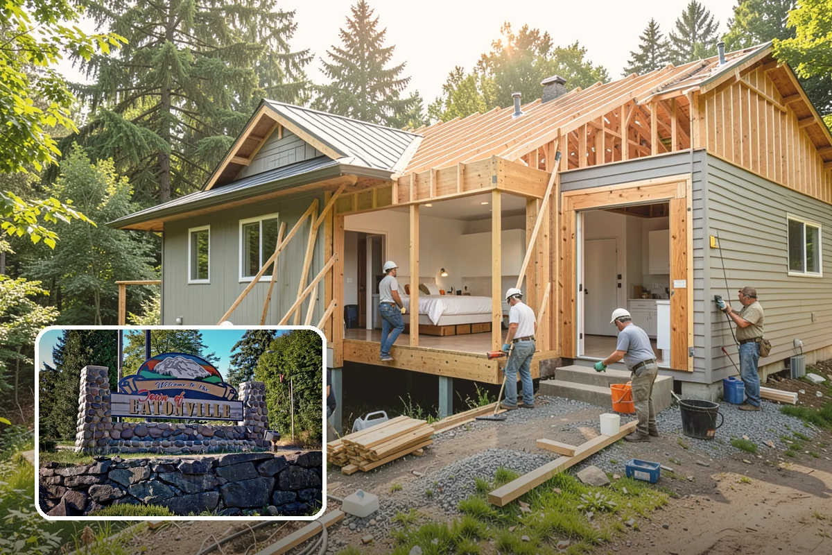 Appliance Garage Construction in Eatonville, Pierce County, WA - Clutter-free countertops with appliances still accessible