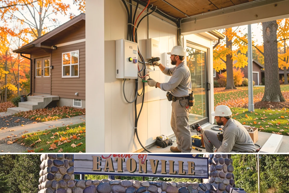 Appliance Garage Construction in Eatonville, Pierce County, WA - This built-in upgrade fits any season and is easily combined with a broader cabinetry project.