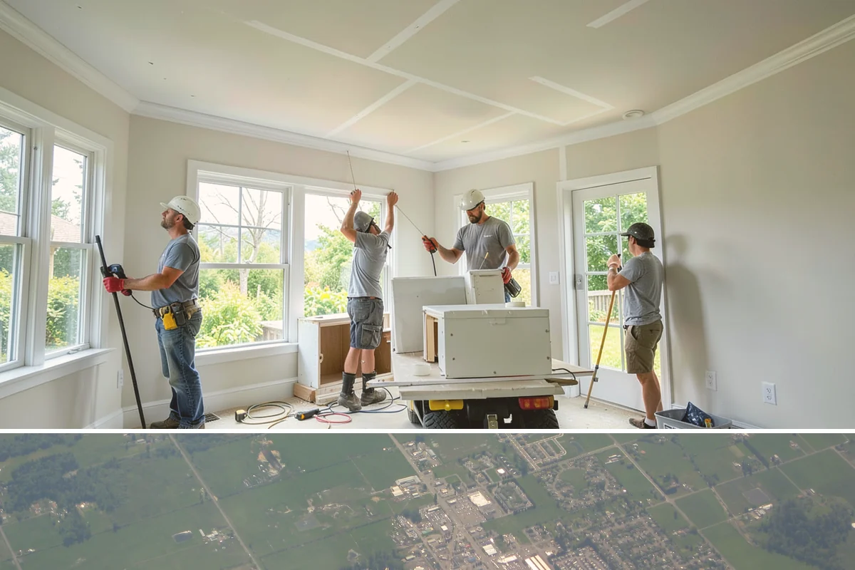 Appliance Garage Construction in Enumclaw, King County, WA - This built-in upgrade fits any season and is easily combined with a broader cabinetry project.