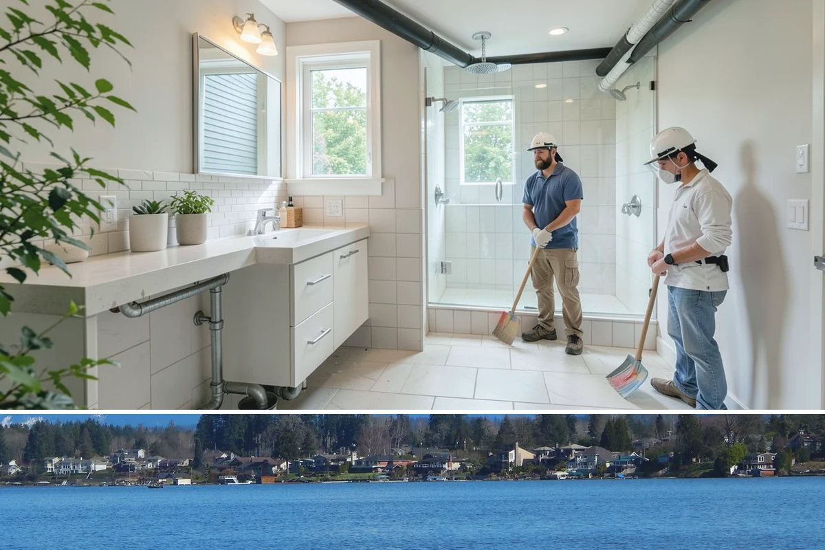 Appliance Garage Construction in Lake Stevens, Snohomish County, WA - This built-in upgrade fits any season and is easily combined with a broader cabinetry project.