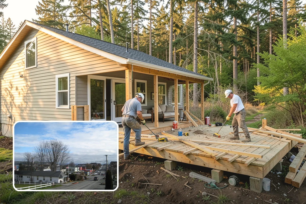 Appliance Garage Construction in Langley, Island County, WA - Clutter-free countertops with appliances still accessible
