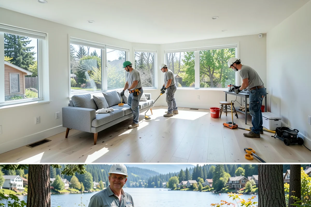 Appliance Garage Construction in Milton, King County, WA - This built-in upgrade fits any season and is easily combined with a broader cabinetry project.