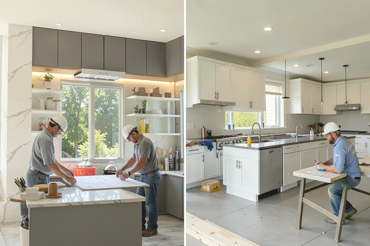 Appliance Garage Construction in Monroe, Snohomish County, WA - Identify appliances and measure counter space