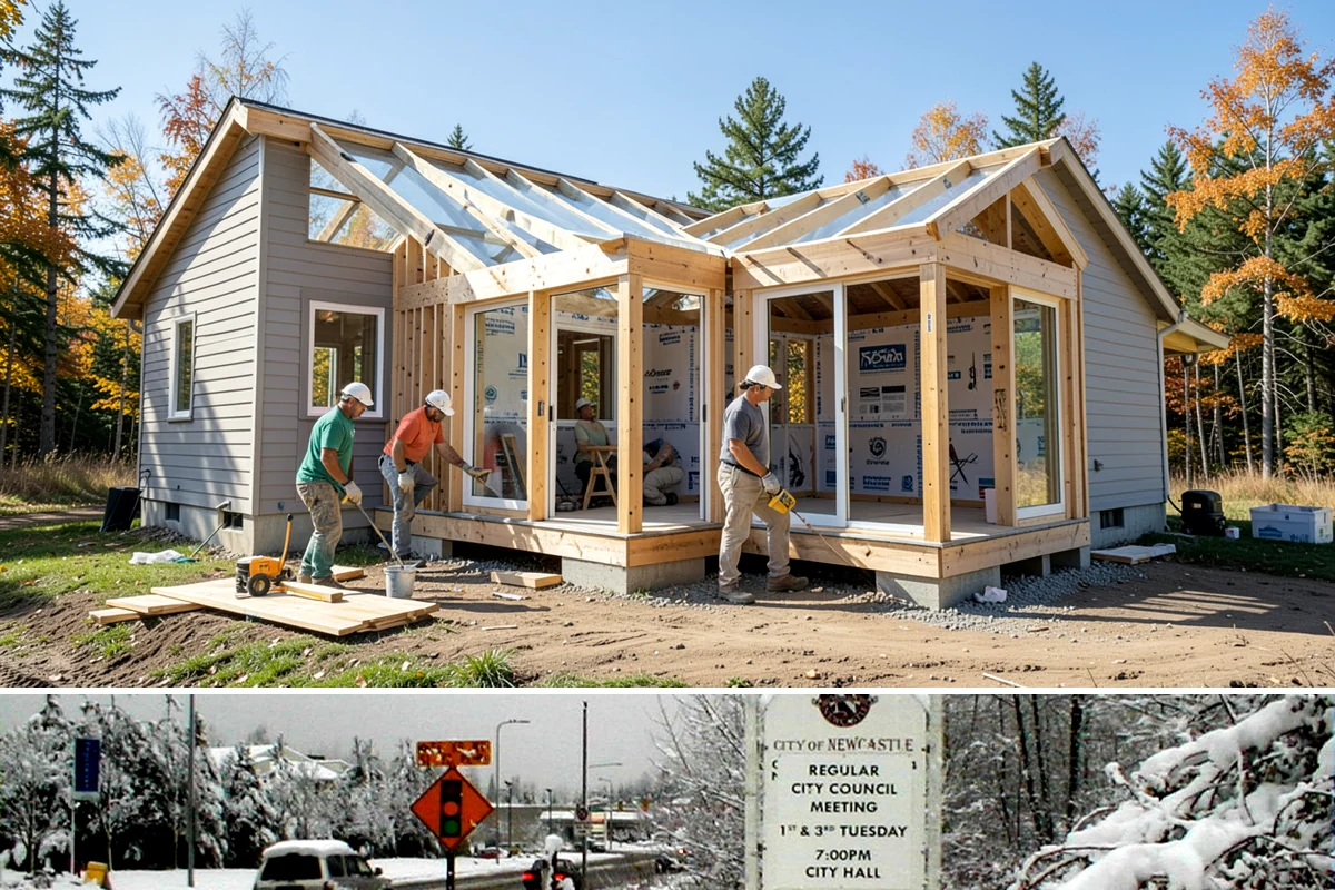 Appliance Garage Construction in Newcastle, King County, WA - This built-in upgrade fits any season and is easily combined with a broader cabinetry project.