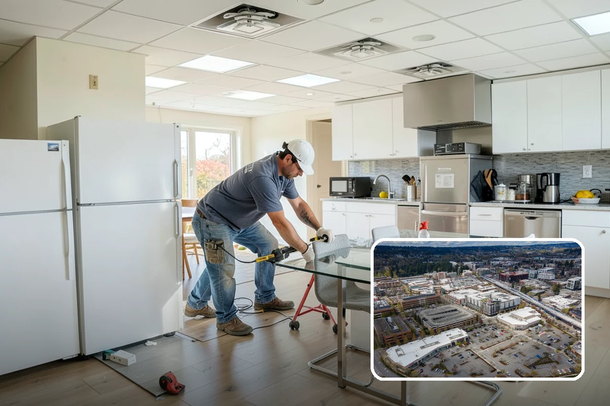 Appliance Garage Construction in Redmond, King County, WA - Clutter-free countertops with appliances still accessible