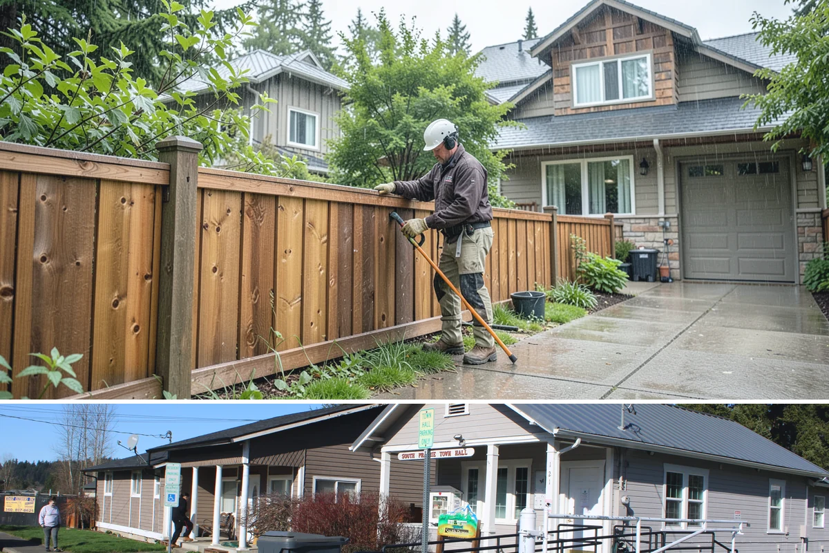 Appliance Garage Construction in South Prairie, Pierce County, WA - This built-in upgrade fits any season and is easily combined with a broader cabinetry project.