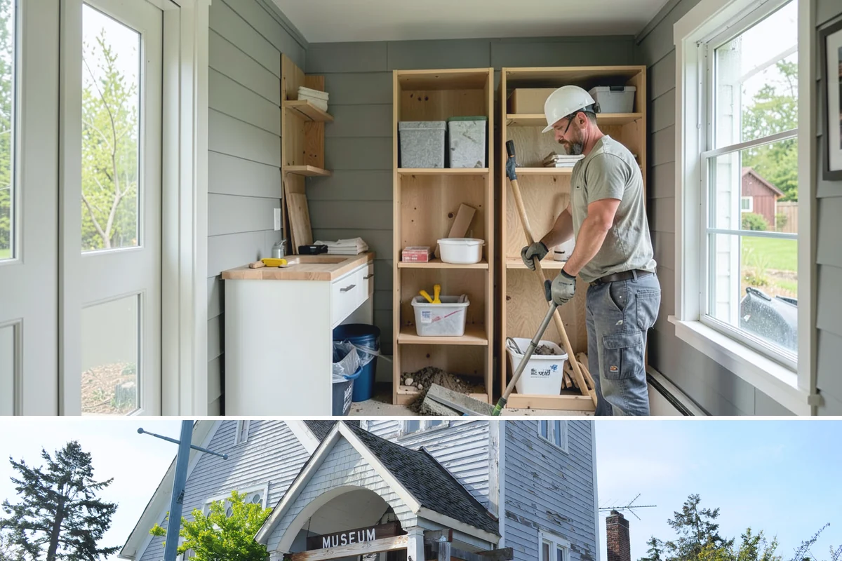 Appliance Garage Construction in Steilacoom, Pierce County, WA - This built-in upgrade fits any season and is easily combined with a broader cabinetry project.