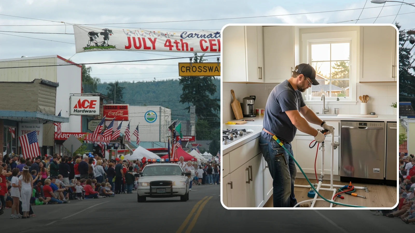Appliance Installation in Carnation, King County, WA - Installing kitchen appliances such as ranges, dishwashers, refrigerators, and microwaves with correct utility connections.
