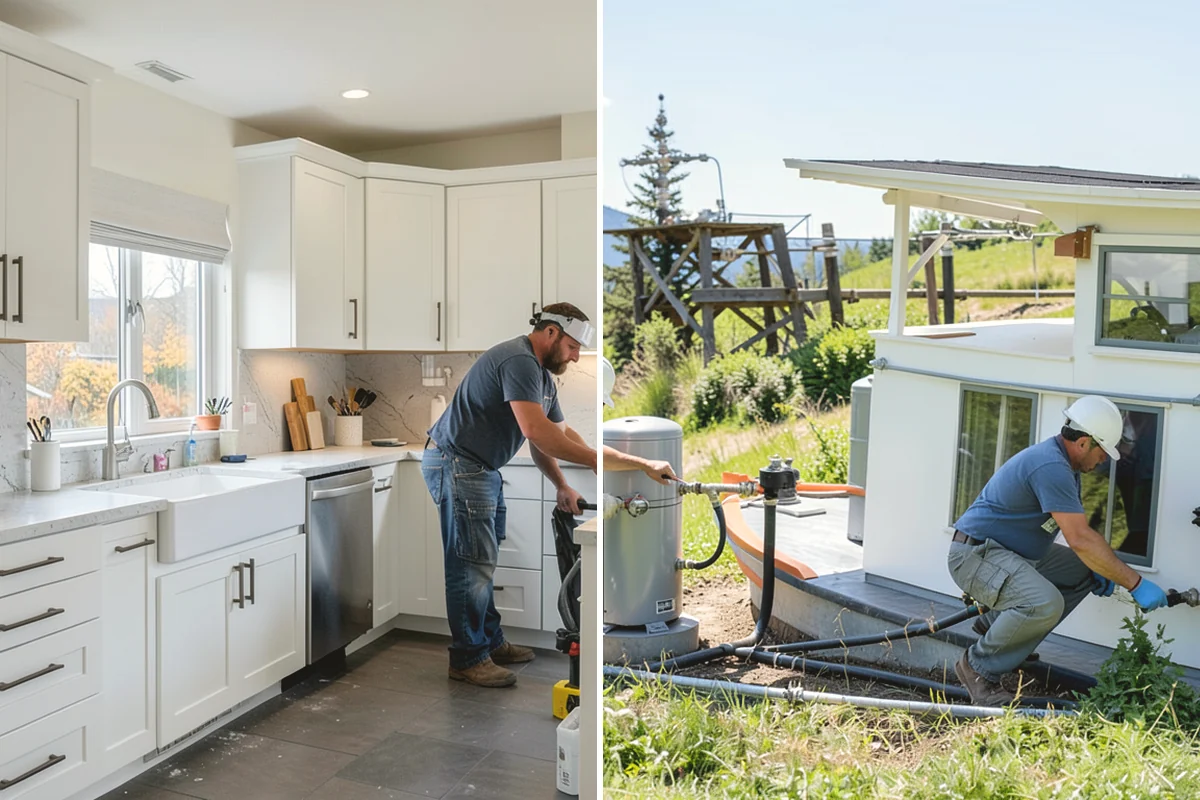 Appliance Installation in Carnation, King County, WA - Confirm rough-ins and utility connections