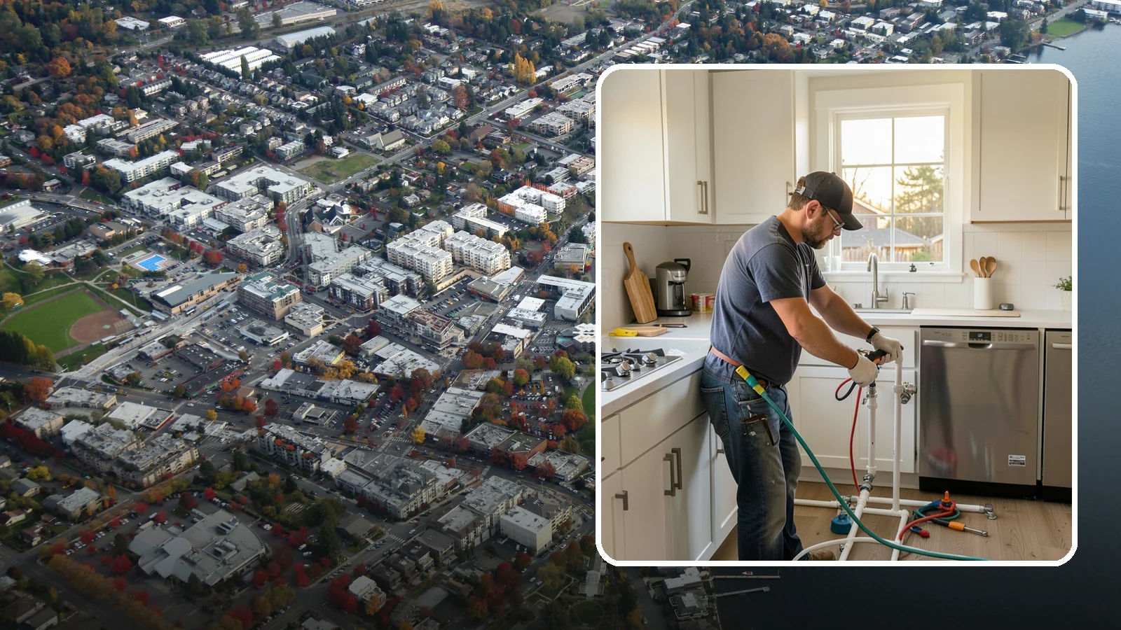 Appliance Installation in Kirkland, King County, WA - Installing kitchen appliances such as ranges, dishwashers, refrigerators, and microwaves with correct utility connections.