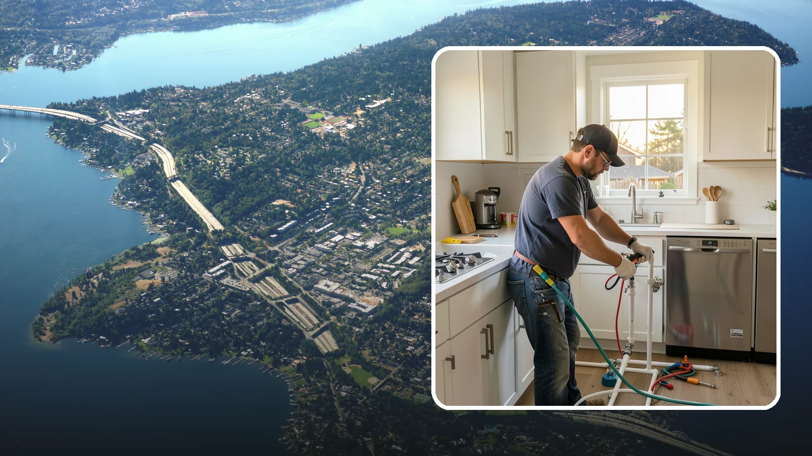 Appliance Installation in Mercer Island, King County, WA - Installing kitchen appliances such as ranges, dishwashers, refrigerators, and microwaves with correct utility connections.