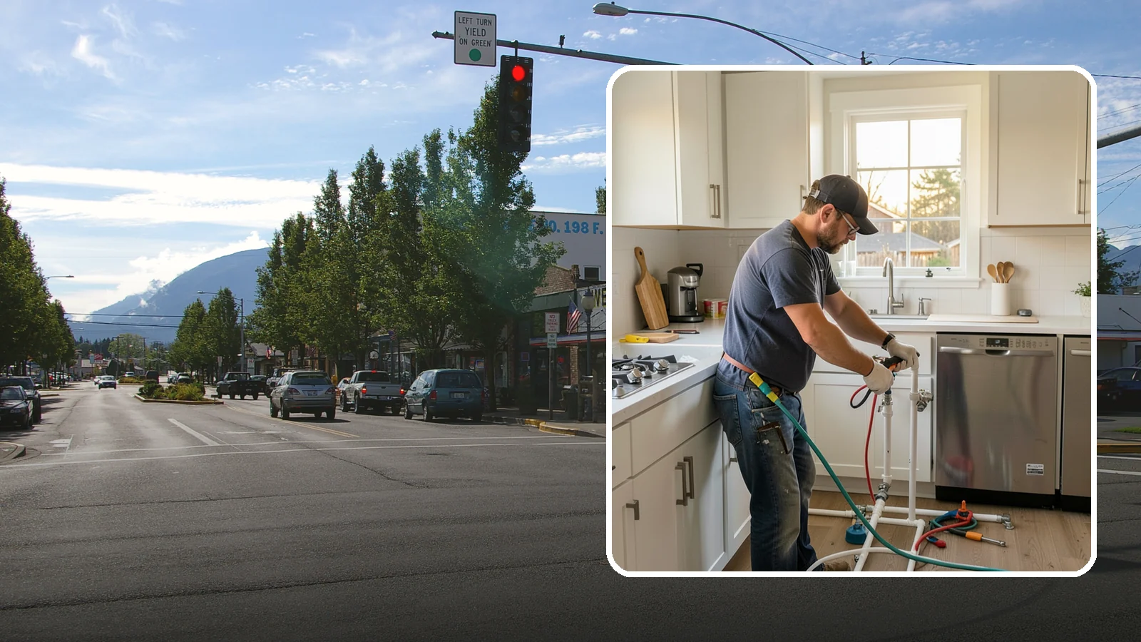 Appliance Installation in North Bend, King County, WA - Installing kitchen appliances such as ranges, dishwashers, refrigerators, and microwaves with correct utility connections.
