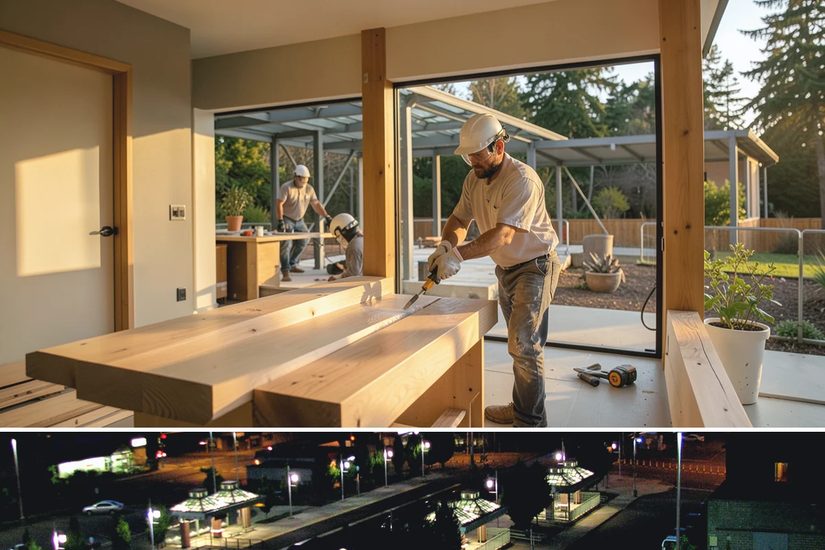 Arbor Construction in Auburn, King County, WA - Install in spring or summer so footings cure and finishes bond before fall planting and rain.