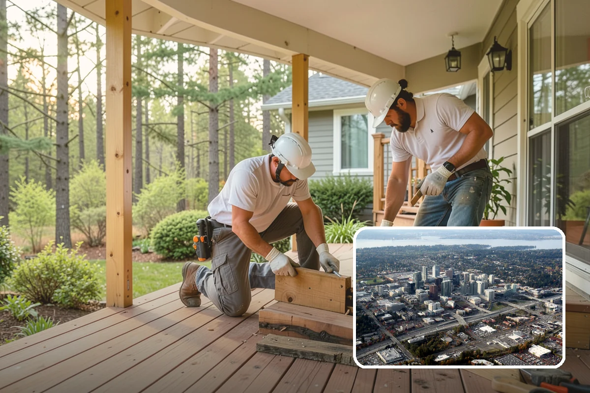 Arbor Construction in Bellevue, King County, WA - Defines garden entries and pathways