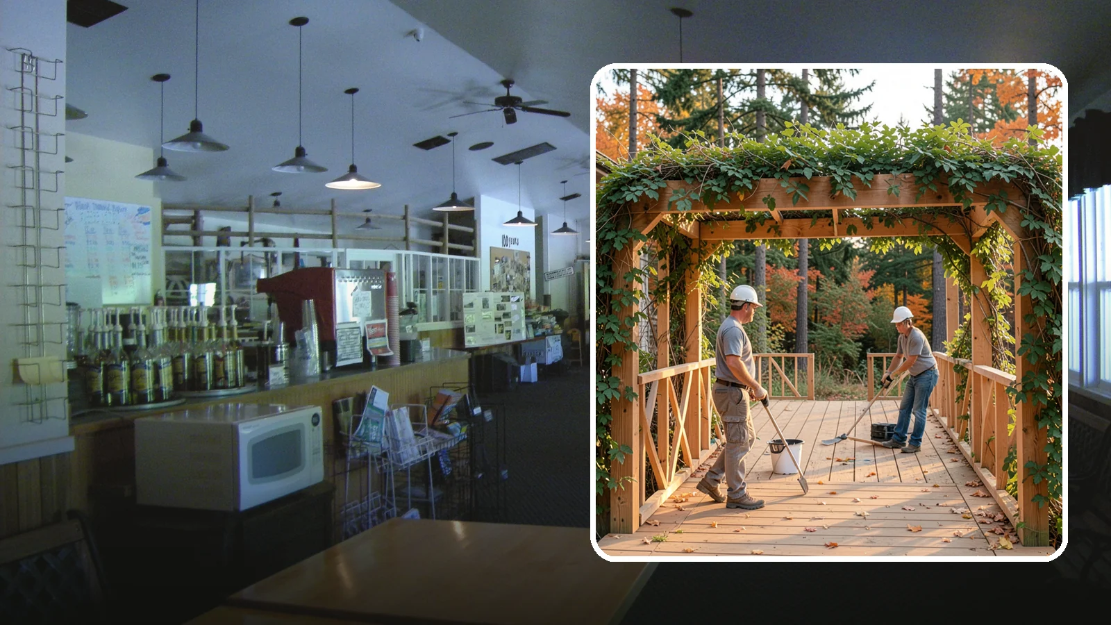 Arbor Construction in Black Diamond, King County, WA - A graceful garden arbor that frames an entry, walkway, or seating area with structure and climbing greenery.