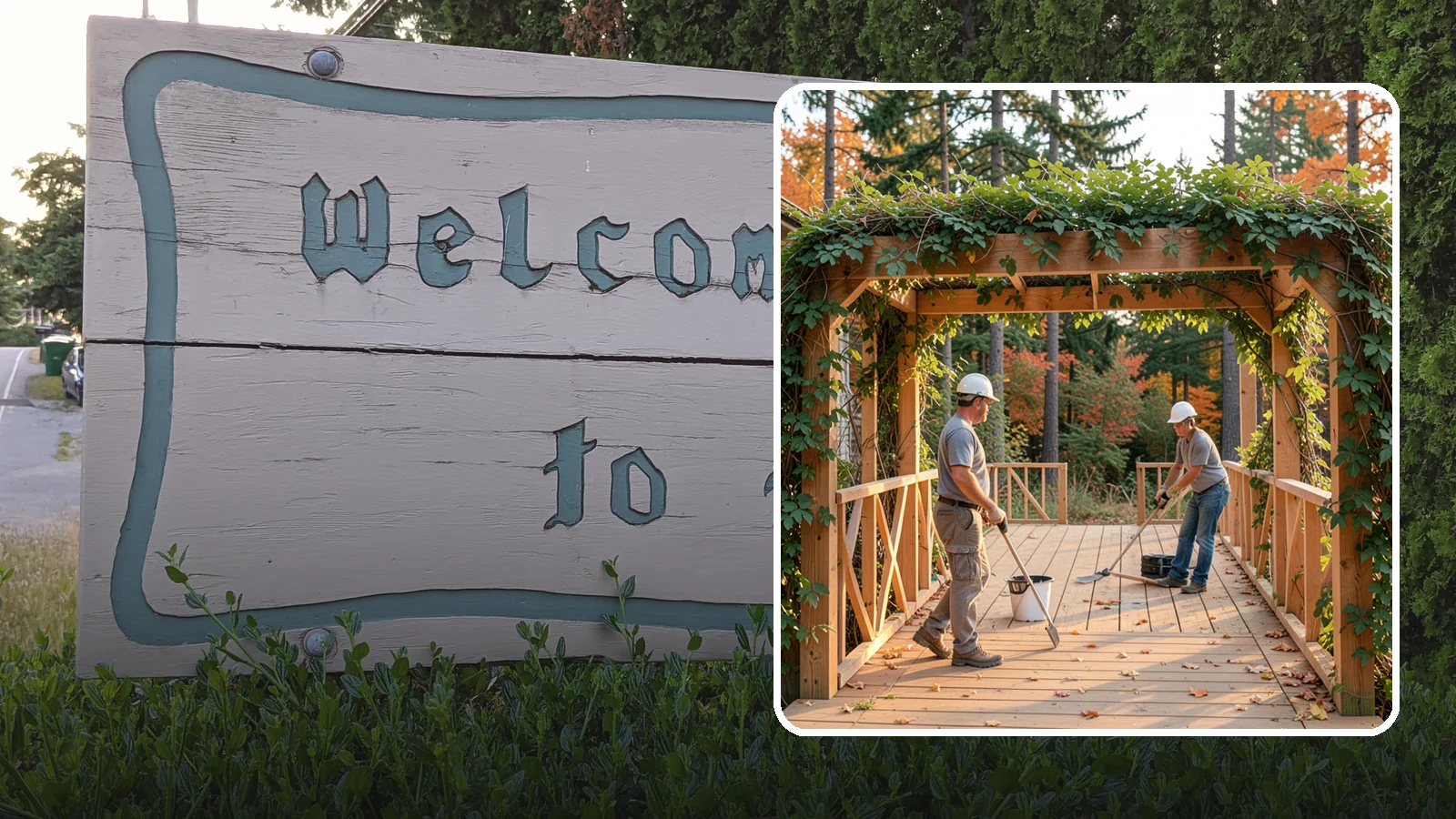 Arbor Construction in Brier, Snohomish County, WA - A graceful garden arbor that frames an entry, walkway, or seating area with structure and climbing greenery.