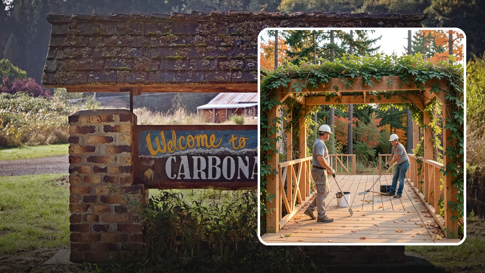 Arbor Construction in Carbonado, Pierce County, WA - A graceful garden arbor that frames an entry, walkway, or seating area with structure and climbing greenery.