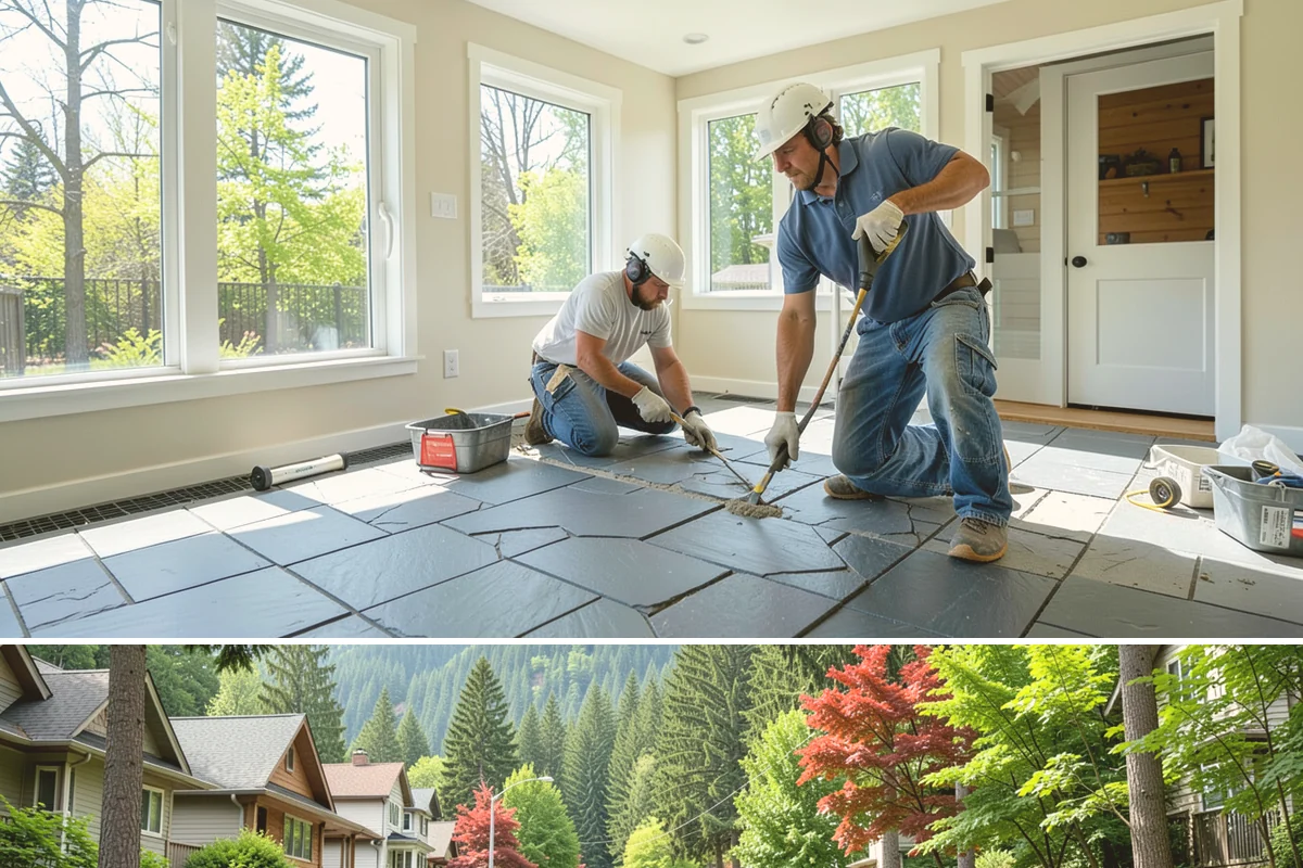 Arbor Construction in Darrington, Snohomish County, WA - Install in spring or summer so footings cure and finishes bond before fall planting and rain.