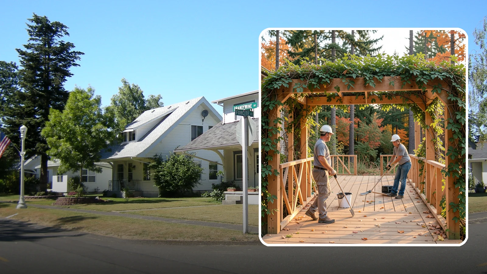 Arbor Construction in DuPont, Pierce County, WA - A graceful garden arbor that frames an entry, walkway, or seating area with structure and climbing greenery.