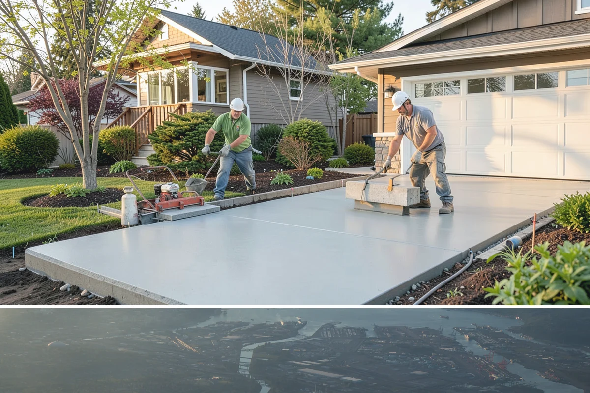 Arbor Construction in Fife, Pierce County, WA - Install in spring or summer so footings cure and finishes bond before fall planting and rain.