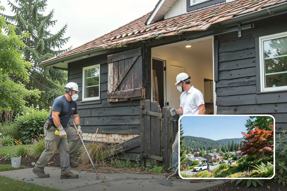 Arbor Construction in Index, Snohomish County, WA - Defines garden entries and pathways