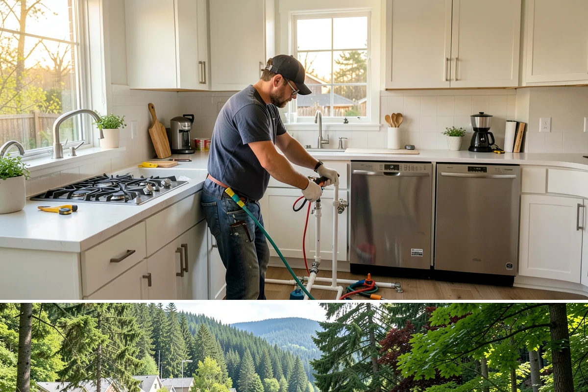 Arbor Construction in Lake Forest Park, King County, WA - Install in spring or summer so footings cure and finishes bond before fall planting and rain.