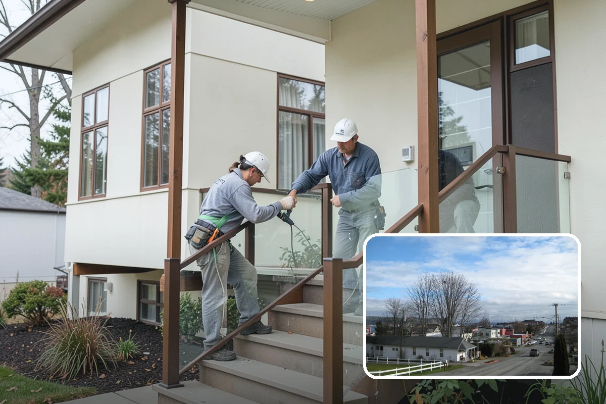 Arbor Construction in Langley, Island County, WA - Defines garden entries and pathways