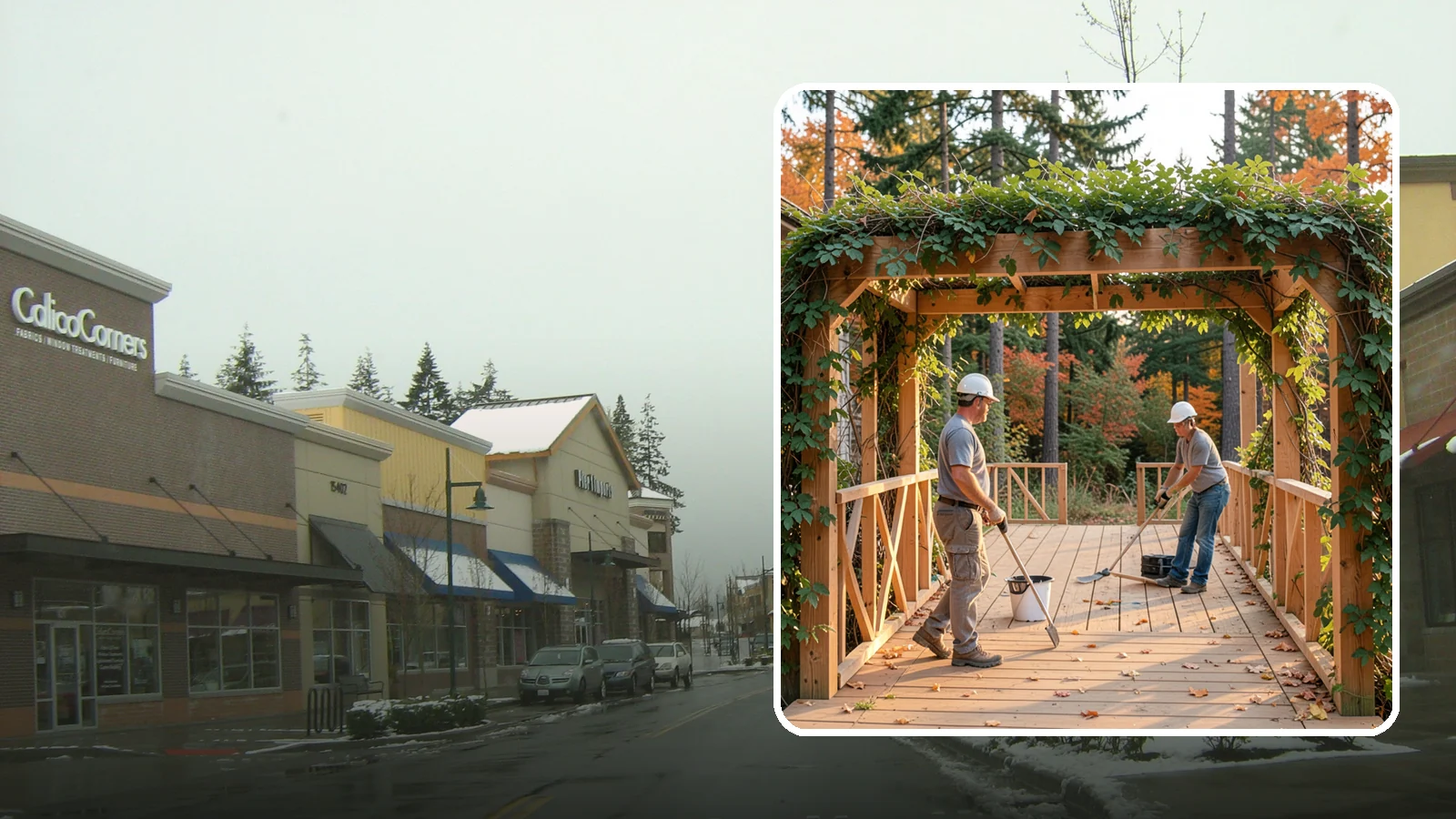 Arbor Construction in Mill Creek, Snohomish County, WA - A graceful garden arbor that frames an entry, walkway, or seating area with structure and climbing greenery.