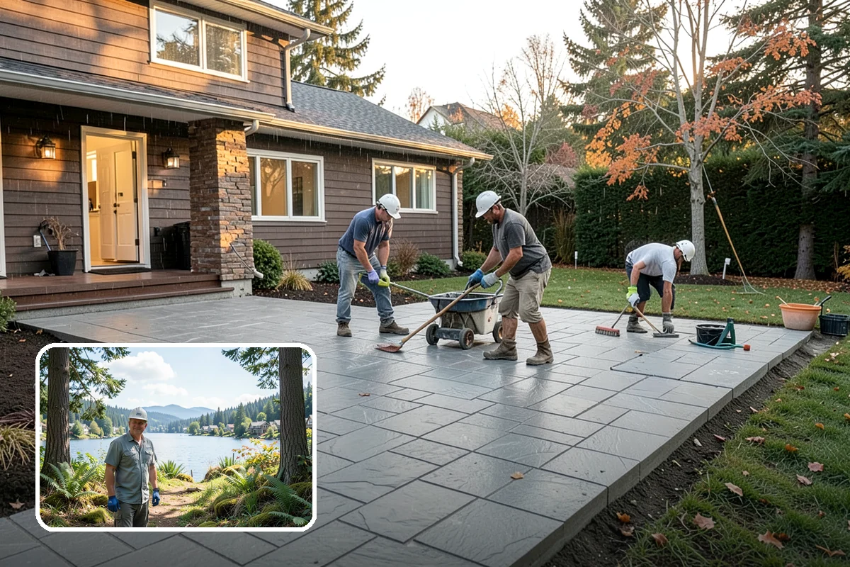 Arbor Construction in Milton, King County, WA - Defines garden entries and pathways