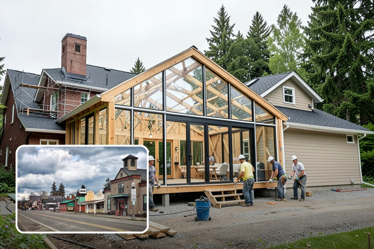 Arbor Construction in Roy, Pierce County, WA - Defines garden entries and pathways