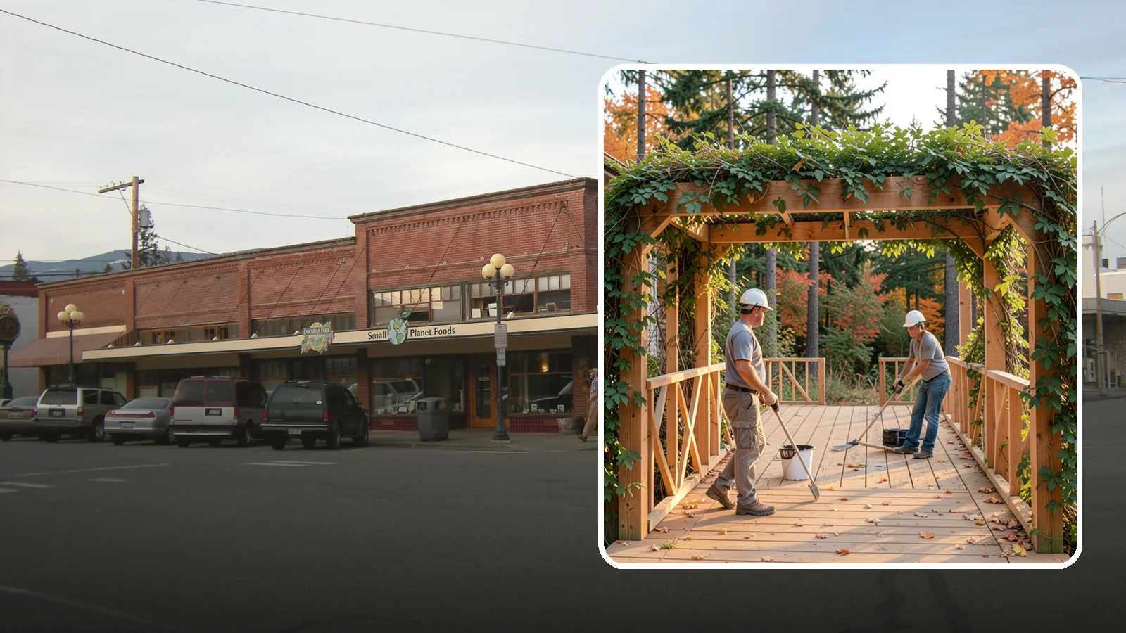 Arbor Construction in Sedro-Woolley, Skagit County, WA - A graceful garden arbor that frames an entry, walkway, or seating area with structure and climbing greenery.
