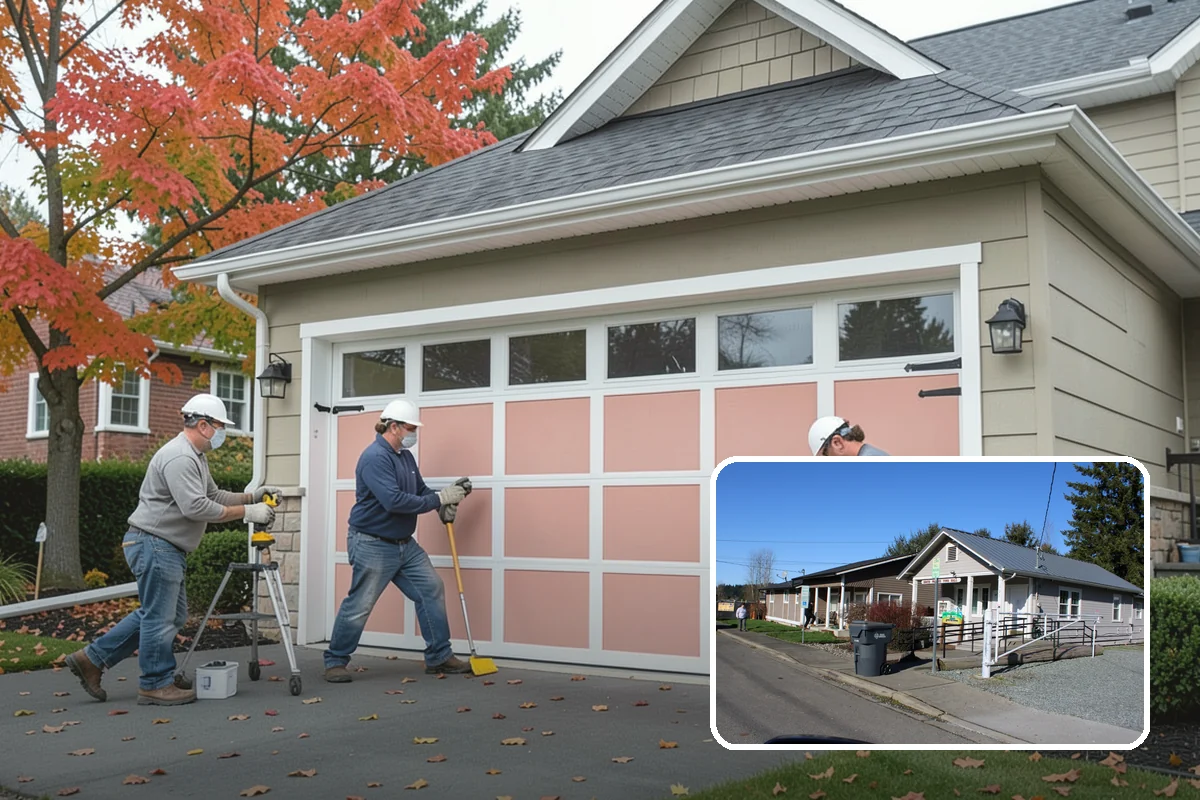 Arbor Construction in South Prairie, Pierce County, WA - Defines garden entries and pathways
