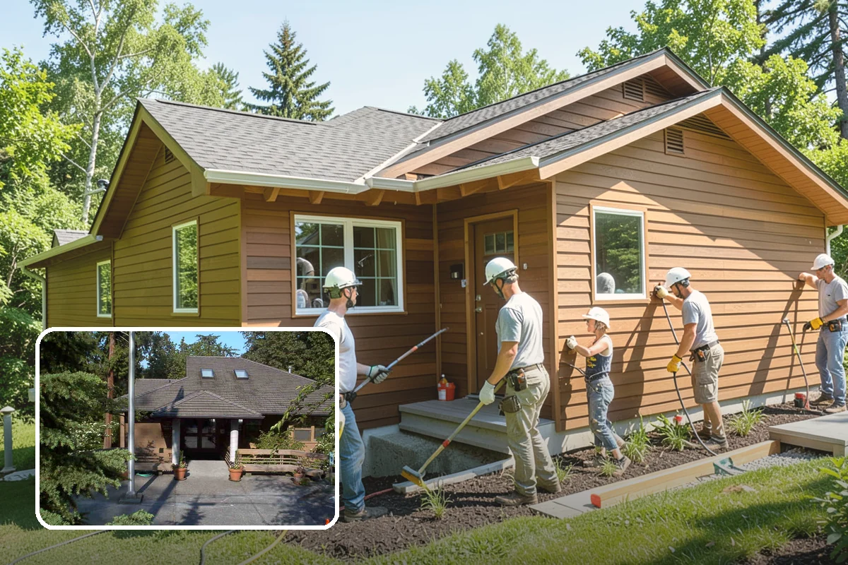Arbor Construction in Yarrow Point, King County, WA - Defines garden entries and pathways