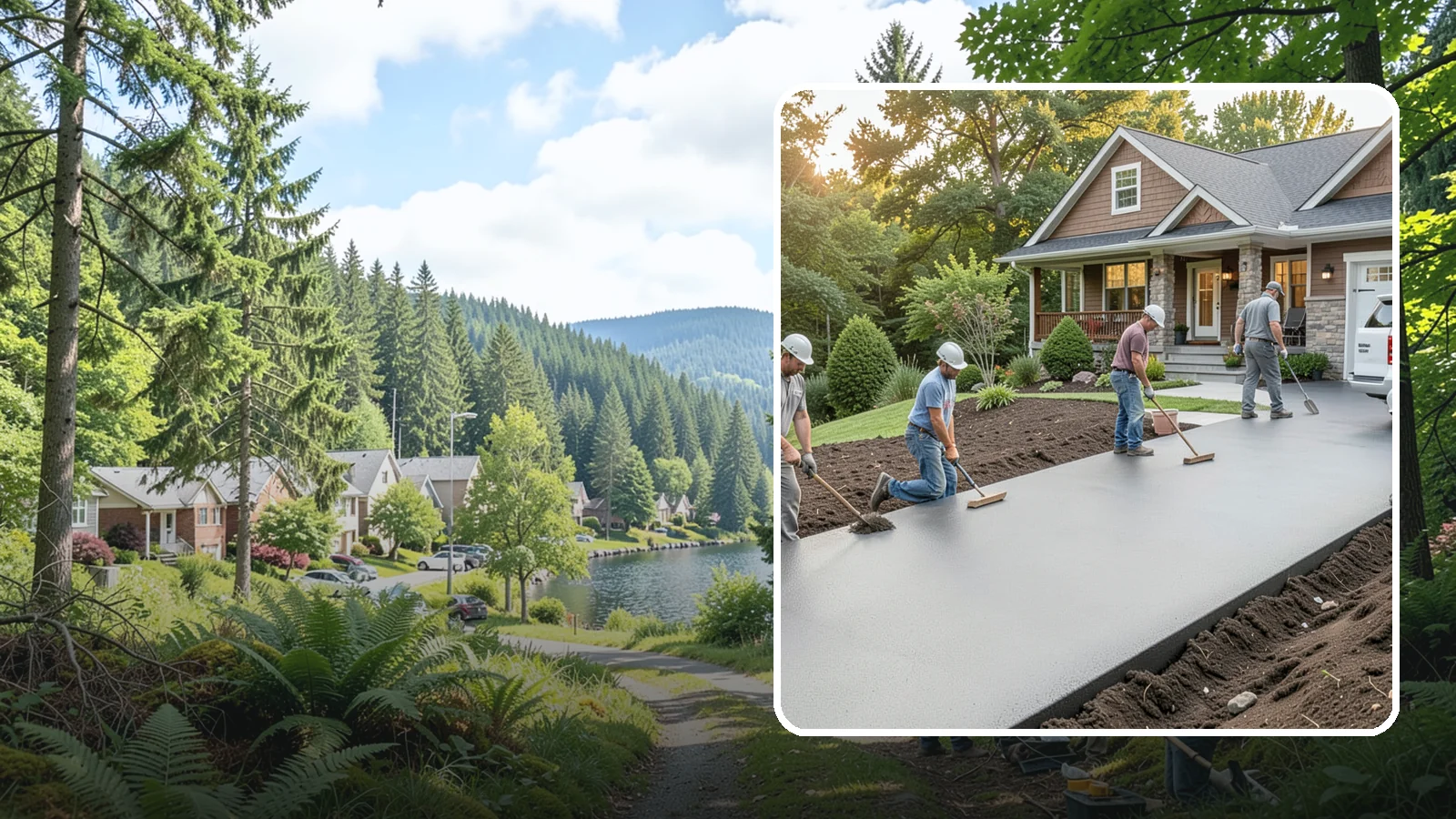 Asphalt Driveway Installation in Lake Forest Park, King County, WA - Laying a durable asphalt driveway with a proper base and grading for smooth, cost-effective all-weather access.