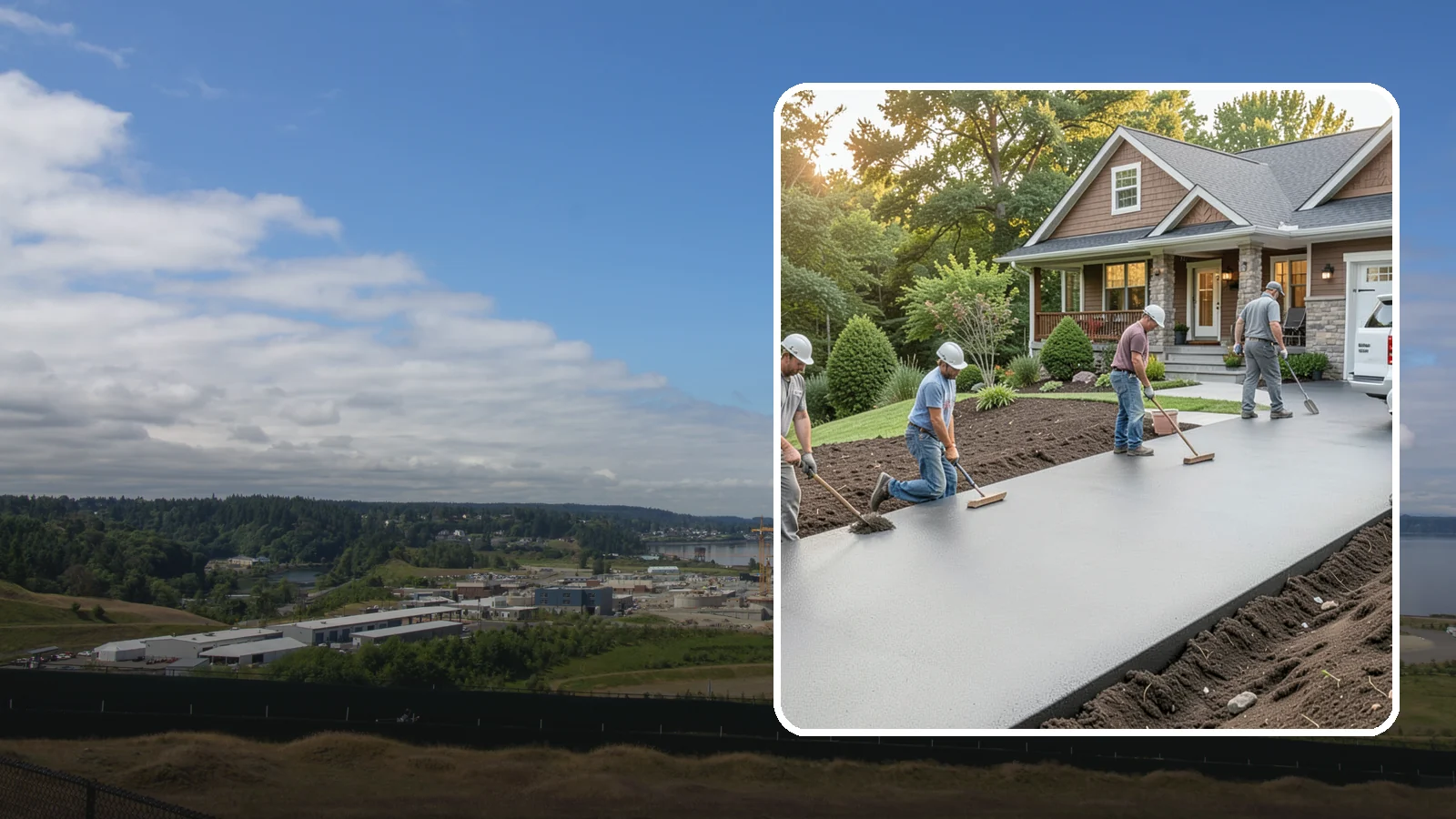 Asphalt Driveway Installation in University Place, Pierce County, WA - Laying a durable asphalt driveway with a proper base and grading for smooth, cost-effective all-weather access.