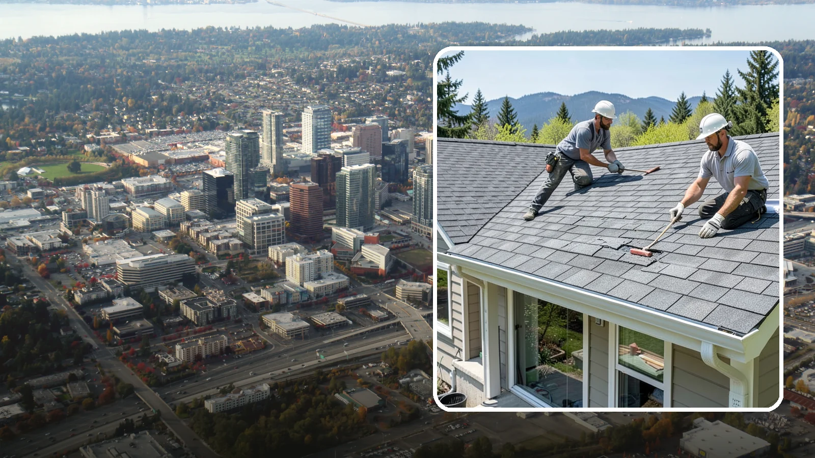Asphalt Shingle Roof Installation in Bellevue, King County, WA - Durable asphalt shingle roofing that delivers dependable, cost-effective protection for Northwest homes.