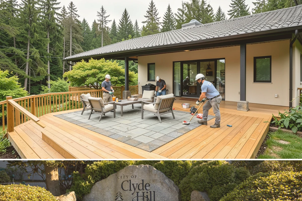 Asphalt Shingle Roof Installation in Clyde Hill, King County, WA - Warm, dry summer days let shingle adhesive strips seal properly for a wind-resistant roof.
