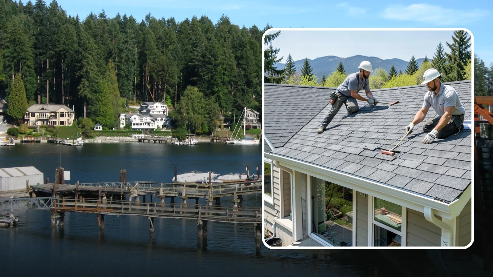 Asphalt Shingle Roof Installation in Gig Harbor, Pierce County, WA - Durable asphalt shingle roofing that delivers dependable, cost-effective protection for Northwest homes.