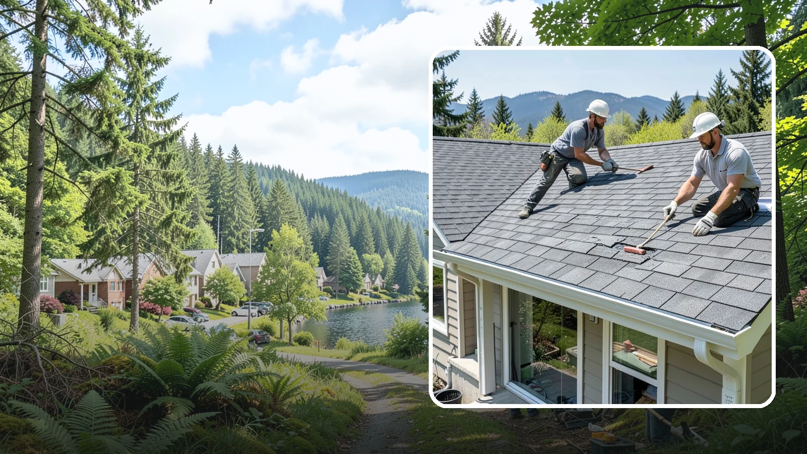 Asphalt Shingle Roof Installation in Lake Forest Park, King County, WA - Durable asphalt shingle roofing that delivers dependable, cost-effective protection for Northwest homes.