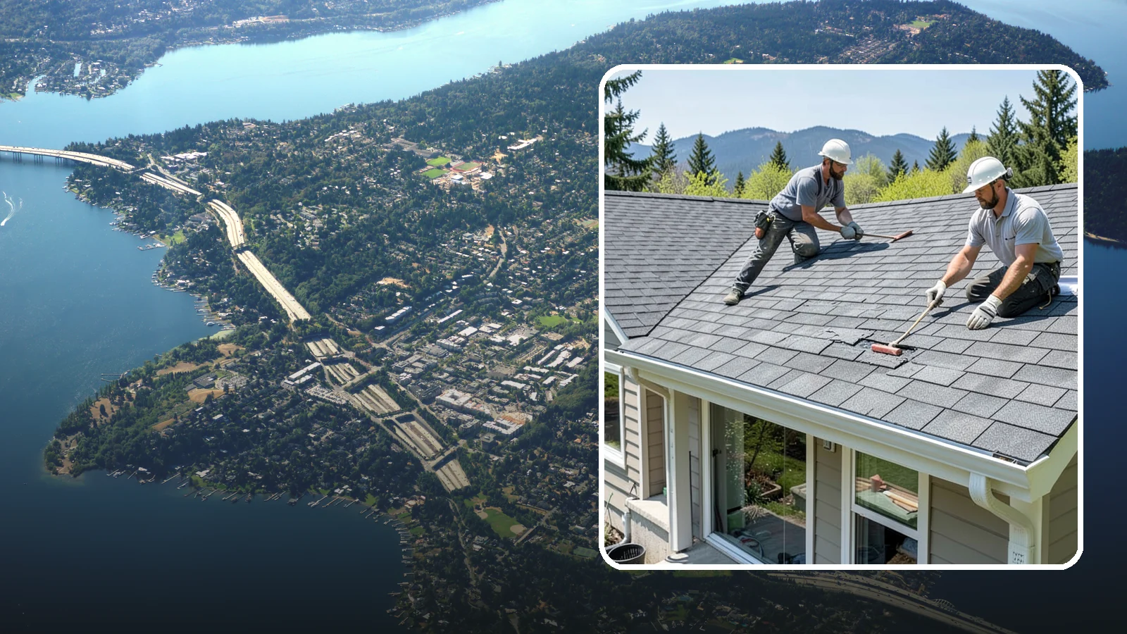 Asphalt Shingle Roof Installation in Mercer Island, King County, WA - Durable asphalt shingle roofing that delivers dependable, cost-effective protection for Northwest homes.