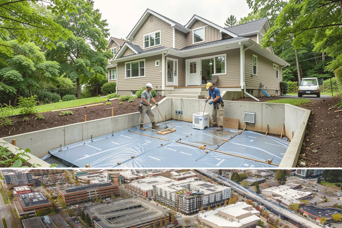 Asphalt Shingle Roof Installation in Redmond, King County, WA - Warm, dry summer days let shingle adhesive strips seal properly for a wind-resistant roof.