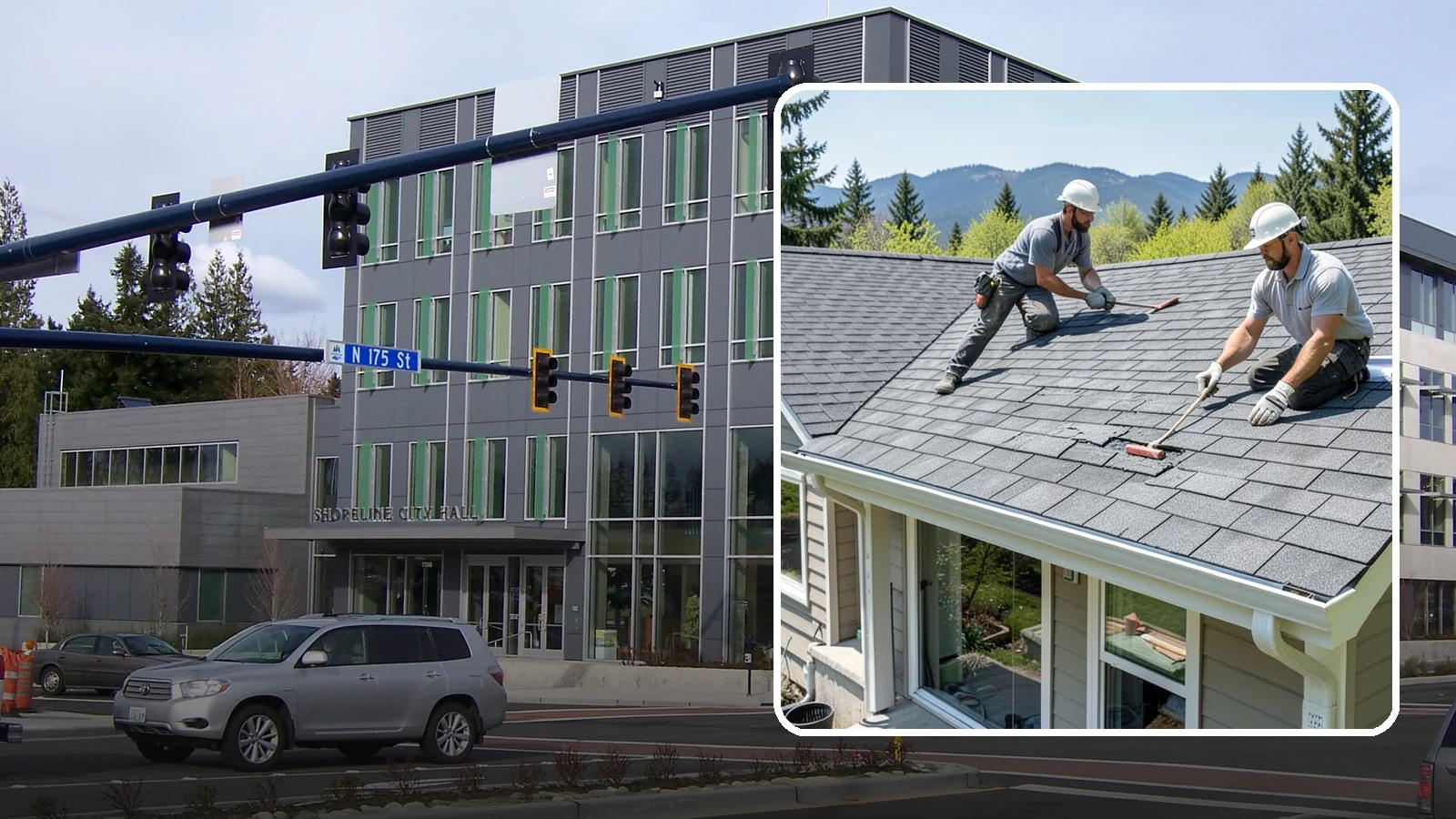 Asphalt Shingle Roof Installation in Shoreline, King County, WA - Durable asphalt shingle roofing that delivers dependable, cost-effective protection for Northwest homes.