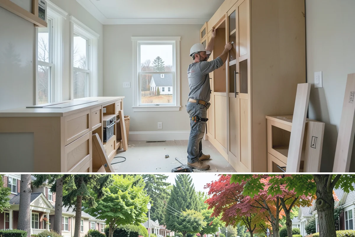 Attached ADU Construction in Beaux Arts Village, King County, WA - Attached ADU work involves some exterior tie-in, so scheduling the connection during drier weather keeps the existing home...